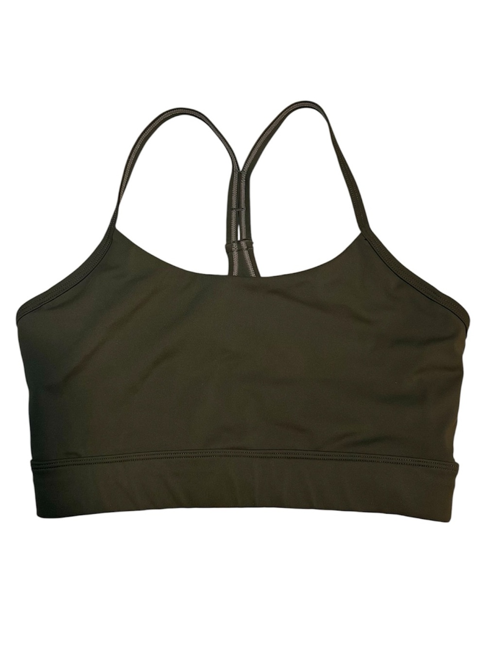 Amazon Olive Green Racerback Sports Bra Small
